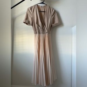 sandro midi wrap dress